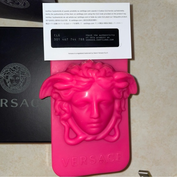 VERSACE IPHONE X 10 PHONE CASE PINK - Picture 4 of 7